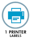 1 printer labels