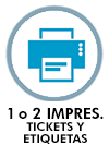 1 o 2 impresoras tickets etiquetas