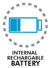 Internal rechargeable battery