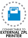 Connectable to ZPL external printer