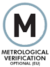 METROLOGICAL VERIFICATION OPTIONAL (NOT INCLUDED)